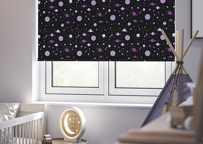 Space Explorer, Galactic Grape - Roller Blind - Image 5